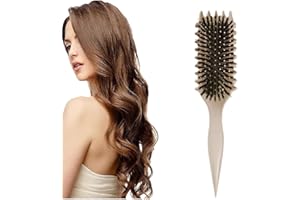 BAOPINLADY Bounce Brush Curl,Curl Defining Brush,Curl Define Styling Brush for Detangling,Shaping and Defining Curls,Boar Bristle Hair Brush Styling Brush for Women Girls
