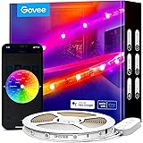 Govee RGBIC LED Striscia, Striscia LED 5 Metri Controllo Intelligente dell'App, DIY, Sync Musica, Cambiamento di Colore con C