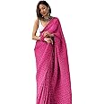 Shiv Textiles Women's Pure Georgette Saree With Blouse Piece