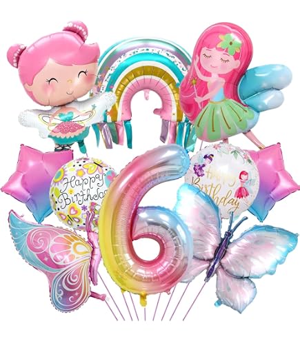 Unicorno Palloncini Decorazioni Compleanno 1 Anno, 3D Palloncini Compleanno Unicorno, Palloncino Foil Arcobaleno, Addobbi per Tema Unicorno Compleanno Bambini Festa