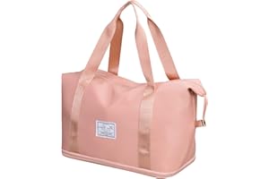 LINGSFIRE Faltbare Reisetaschen Duffle Bag Weekender Übernachtung Tasche Sporttasche Herren Damen Wasserdicht Reisetasche Groß Kapazität Umhänge Handtasche, für Sport, Fitnessstudio, Reisen