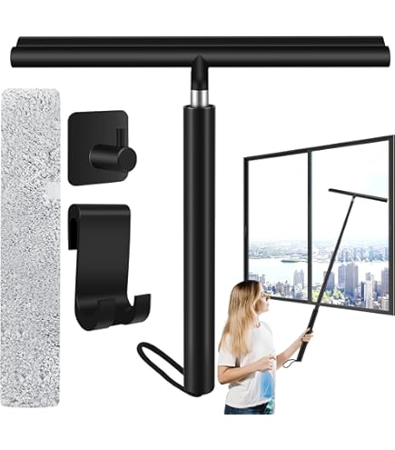 Douchewisser Zwart Zonder Boren Badkamer Accessoires FORS