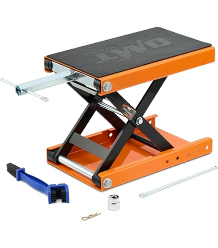 Ponte Sollevatore Per Moto - Portata 680 Kg - Idraulico Con Bloccaggio - Per Manutenzione E Riparazioni - Foto 7