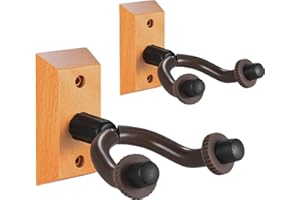CAIHONG Gitarrenhalter für Die Wand, Gitarren Wandhalterung Holz, Wandhalterung Gitarre, Gitarre Wandhalterung für Klassische Gitarre, E-Gitarre, Bassgitarre (2 Stück)