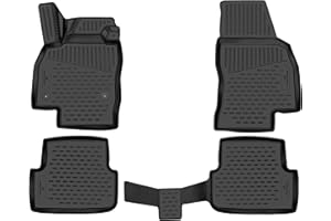 ‎WALSER Walser XTR Gummi Fussmatten Auto für Skoda Fabia 4 (PJ3) 06/2021-Heute, 100% passgenaue Auto Fußmatten, robuste Universal Fußmatte Auto, Gummimatten Auto, Auto Fussmatten Gummi