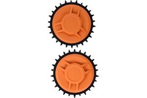 WORX WA0950 Landroid Offroad-Räder – Für WR141E / WR142E / WR143E / WR165E / WR167E Mähroboter – Verbesserte Fahreigenschaften auf schwierigem Gelände bis zu 24 ° BZW. 45% Steigung - einfache Montage