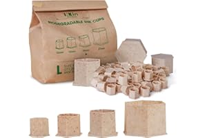 INKin Biodegradables Tattoo Ink Caps Mixed Sizes – 100 unidades Eco Friendly Tattoo Ink Cups Tazas para Tinta para Tatuajes con Base para Agujas para Tatuaje