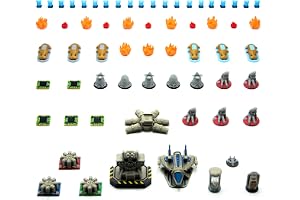 Nemesis Retaliation uppgraderingssats - 65 st 3D-tokens, miniatyrer och scenografi-delar, tillbehör till brädspel
