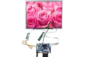 VSDISPLAY 12.1" 12.1 inch 1024x768 4:3 VS121T-001A TFT LCD Screen and VGA 2AV LCD Controller Board,for DIY Monitor Displaying