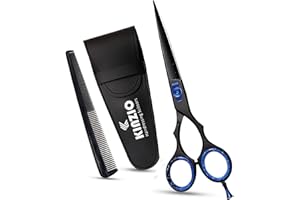 KINZIO Forbici Da Parrucchiere Forbici Affilate Premium in Acciaio Inox Da per Il Taglio Dei Capelli Ideali per Parrucchieri Barbieri uomini (6.5")