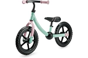 KK KINDERKRAFT Kinderkraft 2WAY Next Off Road Draisienne en Métal, Vélo sans Pédale, Velo Enfant de 3 Ans, Guidon et Selle Réglables, Durable, Construction légère, Montage Facile, jusqu'à 35 kg, Menthe