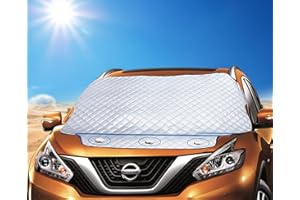 Exqline Osłona przedniej szyby samochodu, ochrona przed słońcem, promieniowaniem UV, kurzem, lodem, mrozem i śniegiem