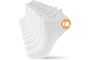 YESWEL 10 Par Skarpety Sportowe Stopki Męskie Damskie,Sneaker Skarpetki,Krótkie,Bawełniane Skarpety,Odychające