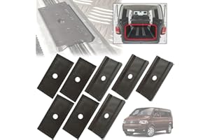 Twowinds Uchwyt na szynę Stojak Ładowanie Prowadnica Wewnętrzna Prowadnica Przesuwne Meble mocujące, Frigo, Potty, Kompatybilny z VW T5 T6 Multivan Transporter California (8 sztuk)