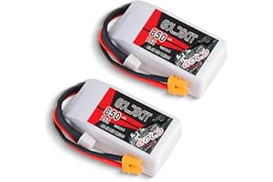 GOLDBAT 14.8V lipo Battery 850mAh 4S 75C RC Battery with XT30 Plug for RC FPV Drone Quadcopter Helicopter Airplane RC Boat RC Car RC Models (2 Pack)