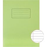 Silvine Exercise Book Ruled and Margin 80 Pages 229x178mm Green Ref EX102 [Pack of 10]