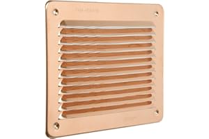 La Ventilazione LBR1916RA Griglia Rettangolare da Sovrapporre, Rame, 193x165 mm