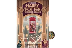 Harry Potter und der Orden des Phönix (5. Band, Gebunden Ausgabe) + 1x original Harry Potter Button