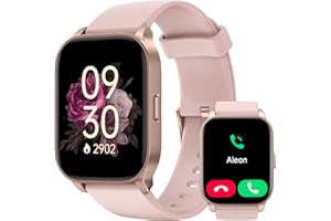 TOOBUR Smartwatch Donna Alexa Integrata, Orologio Smartwatch Chiamate Cardiofrequenzimetro Contapassi Sonno Impermeabil IP68, 100 Sportivo, SpO2, Notifiche Messaggi, Compatibile Android iPhone