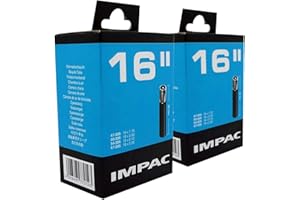 Impac 2 Pack Cycle Tubes 16" Schrader Valve (Car Type Valve) - 16 x 1.75-2.25 (47-305/57-305)