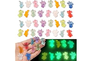 KASESSS 120 st färgglada fiskar figurer harts miniatyrer, mini lysande hartsdjur, miniatyr färgglad, liten färgad fisk för akvarier, dockhus, mikroträdgårdslandskap