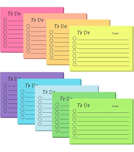 600 Vellen Zelfklevende Notities 10x7cm - Kleurrijke To Do Lijst Sticky Notes Voor Kantoor En School