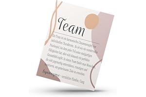 ‎PURESIZE PURESIZE 12er Set Team Boho Karten A6, Kollegen Karte, Arbeitskollegen, Mitarbeiter Weihnachten Karten, Dankeskarte, Dankeschön, Danke, Abschied Jobwechsel