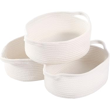 Gebogene Körbe Mit Deckel – 3er Set Aus Wasserhyazinthe | Stapelbare Aufbewahrung Für Regal & Deko
