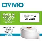 DYMO Orijinal LabelWriter adres etiketleri (b&uuml;y&uuml;k) | 36 mm x 89 mm | 260 etiketli rulo | kendinden yapışkanlı | LabelWriter e
