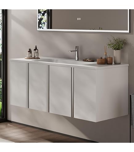 Set Mobili Bagno Montreal XL PIASKI - Lavabo Incluso - Colore Wotan - Foto 4