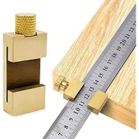 Anschlaglineal Anreißlineal Edelstahl Messing stahl lineal Streichmaß, Anreisswerkzeug,Zum Übertragen von Maßen,mit…