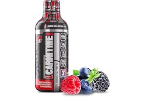 TAMBEEZE Pro Sup L-Carnitine 3000 Stimulant Free Liquid Shots for Men and Women - Workout Drink for Performance and Muscle Recovery, 31 Servings (473 ml, Berry)