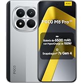 XIAOMI POCO M8 Pro 5G Smartphone 8+256GB Silver 6.83" 1.5K Screen | 6.83" 1.5K AMOLED screen, Snapdragon 7s Gen 4, 50MP camer