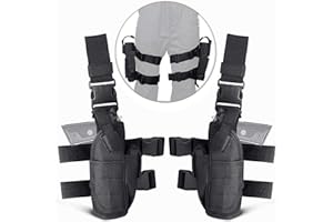UNIQUEFIRE Etui Holster De Cuisse Réglable Jambe Droite Unisex-Adult pour Armée Tactique Airsoft, pour activités en extérieur, Portage d'outils, Cosplay