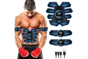 LOFFU Electric Abdominal Muscle Toner for Men and Women,Full-body Workout ABS Trainer,ABS Trainer EMS Muscle Stimulator,Abdominal Muscle,Abs Trainer,Abdominal Muscle Toner,EMS Muscle Stimulator