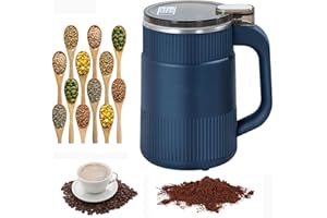 BUITHAFU Molino de polvo doméstico, Molinillo eléctrico de especias en polvo fino, acero inoxidable multifuncional molinillo de polvo para hierbas, especias, granos de café, granos de nueces, 4 cuchillas, gran