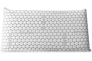 Homey - Almohada Viscoelástica Carbono | Máximo Confort y Excelente Adaptabilidad con Propiedades Antiestrés | 70 x 40 cm