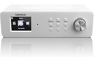 Lenco unterbaufähiges Internet Küchen Radio KCR-2014 (6,1 cm (2,4 Zoll) TFT Farbdisplay, PLL FM mit RDS, WLAN, Equalizer, DNLA/UPnP, Fernbedienung)