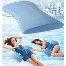 Cuscino Lombare Ergonomico Muross A Rullo In Memory Foam | 28x12 Cm Con Federa Lavabile E Cinghia Regolabile | Per Sedia Ufficio, Auto E Divano