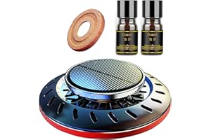 Kwak's Samochodowy odświeżacz powietrza, obracający się solarny dyfuzor olejków eterycznych do aromaterapii zapach dekoracja samochodu akcesoria do wnętrza samochodu (czerwony)