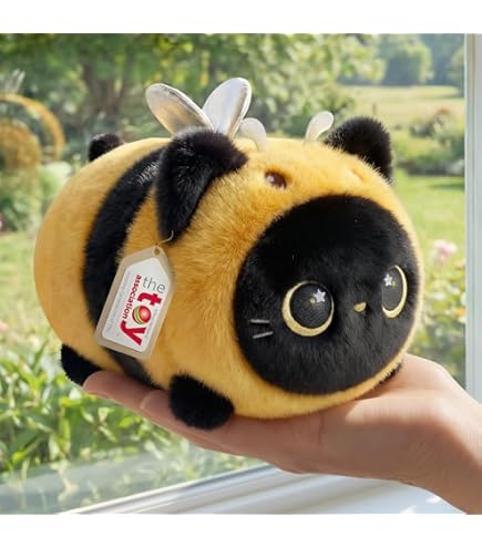 Meokro - Pou pluche pop, 22 cm, Alien met uitdrukking, cadeau voor kinderdag