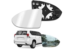 Teokantz VW Golf MK7 Wing Mirror Glass Left Passenger Side Mirror Replacement Power Heated for VW Golf MK7 2013-2020 Door Wing Mirror Glass Blind Spot Left Hand Side White