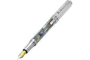 Xezo Maestro wieczne pióro z czarnym kaczym piórem, cienki wkład. Platerowane chromem. Ręcznie wykonane, żadne dwa nie są identyczne