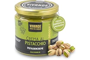 VIVANDE - ITALIEN FÜR ZUHAUSE Sizilianische Pistaziencreme mit 40% Pistazien 400g by vivande.de - Italienischer Aufstrich für Feinschmecker! Perfekt für schnelle, luxuriöse Gaumenfreuden. Süße Pistazien Creme für Dubai-Schokolade