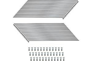 ACESOME ㅤ ACESOME - Raggi per bicicletta da 10/36 pezzi con nipplo, 71-253 mm, diametro 2,5 mm, raggi in acciaio inox 12 g, per mountain bike, per mountain bike, downhill, trekking, più e City Bikes