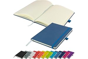 SAVVY BEE Carnet de notes A5 nouveau bloc-notes à couverture rigide bloc-notes bloc-notes (bleu clair)