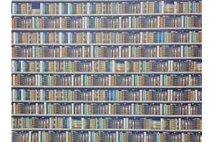 Melody Jane Maison de Poupées Bibliothèque Bibliothèque Papier Peint Style Traditionnel Livres