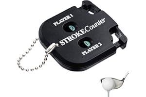 VZXQX Compteur de Coup Golf, 2 Joueurs Compteur de Coups de Golf vec Porte-Clés, 2 Chiffres Mini Compteurs de Score de Golf pour Gardien de Scores de Golf