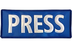 LEGEEON PRESS Big XL 10x4 inch Vest Tactical Embroidered Nylon Touch Fastener Patch