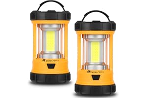 Camping Lantern, 3200LM Bright Camping Lights, 4600mAh Power Bank & Rechargeable LED Lantern, Lantern Flashlight for Power Outages/Hurricane/Emergency, CT CAPETRONIX Camping Accessories (2-Pack)